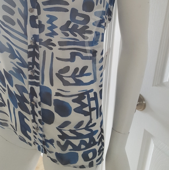 SOLD Sleeveless Top L Blue ASM J Collection NWT - Picture 6 of 8